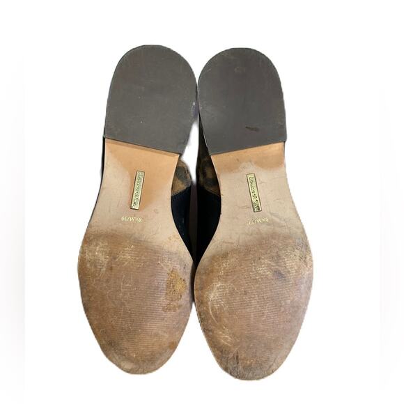 Louise et Cie Women’s Black Leopard Smooth Calf Booties‎ Size 8.5 - Picture 4 of 9